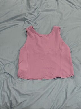 lululemon athletica Scoop Neck Crop Tank with open back